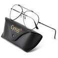 thumbnail image 1 of Gafas de bloqueo de luz azul Cyxus Aviator con montura metálica, 1 of 7