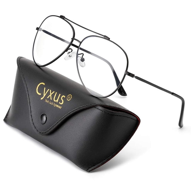 Gafas de bloqueo de luz azul Cyxus Aviator con montura metálica