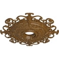 thumbnail image 3 of 38 3/8"OD x 6 5/8"ID x 2 7/8"P Orleans Ceiling Medallion (Fits Canopies up to 8 1/4"), Hand-Painted Smokey Topaz Crackle, 3 of 6
