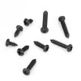 thumbnail image 1 of Loewten Cross Tapping Screw,Screw,450Pcs Black M3 Cross Pan Head Self Tapping Screws Set Assortment Kit, 1 of 8