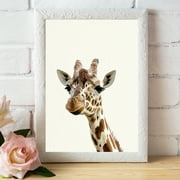 Baby Zoo Giraffe - Nursery Wall Décor Farm Baby Animal Art Print