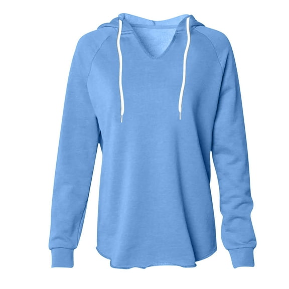 Oplxuo Women's Slim Fit Pullover Hoodie Lightweight Long Sleeve Basic Casual Sweatshirt