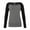 Deep Heather/ Black, variant on Bella Canvas Ladies' Sponge Fleece Wide Neck Sweatshirt