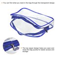 thumbnail image 4 of Uxcell S Size Clear PVC Toiletry Bag Makeup Cosmetic Pouch with Zipper, Blue 3 Pack, 4 of 6