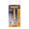 thumbnail image 4 of DEWALT Step Drill Bit, Impact Ready, 1/8-Inch-1/2-Inch DWA1783IR, 4 of 5