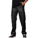 thumbnail image 5 of Pantalones de cuero sintético INSPIRE CHIC para hombres, ajuste slim, estilo hip hop punk 36 Negro, 5 of 6