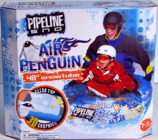 Clear//White//Blue 50 Diameter Pipeline Sno Penguin Inflatable Snow Tube