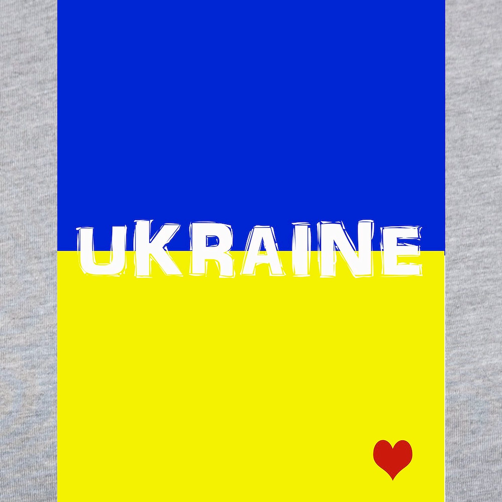 CafePress - Ukraine Heart Long Sleeve T Shirt - Womens Baseball Tee