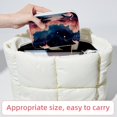 thumbnail image 6 of Flamingo Velvet Portable Travel Organizer with Removable Compartment - Gift! Including Necklace Organizer, Jewelry Stand, and Earring Organizer, 6 of 7