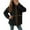 Black, variant on QHFBli Womens Coat Casual Lapel Full Zip Jacket Long Sleeve Oversized Warm Winter Outwear with Pockets