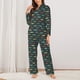 thumbnail image 2 of Fotbe River Freshwater Fish Conjunto de Pijama de Manga Larga para Mujer con Estampado, Ropa de Dormir de 2 Piezas, Conjunto de Casa Suave y Cómodo con Bolsillos-Small, 2 of 7