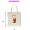 thumbnail image 5 of Merry Christmas Pomeranian Enjoys Woofmas Winter Xmas Holiday Canvas Tote Bag Pom Dog Lover Gifts Reusable Shopping Grocery Bag - 02022, 5 of 5