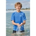 thumbnail image 6 of Big Chill Boys 2T-18 Shark Rash Guard Short Sleeve Long Sleeve Rashguard Swim Shirt UPF 50+, 6 of 7