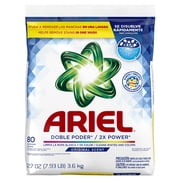 Ariel Laundry Detergent Powder, Original Scent, 3.6 kg, 80 Loads