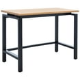 thumbnail image 4 of SAFAVIEH Embry Contemporary Wood Writing Desk, Brown/Black, 4 of 11