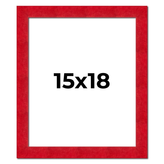 15x18 Frame Red Burl Solid Wood Picture Frame Width 1.75 Inches | Interior Frame Depth 0.5 Inches |