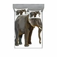 thumbnail image 2 of Ambesonne Animal Fitted Sheet & Pillow Sham Set, Exotic Savannah Creature, Twin, Grey, 2 of 3