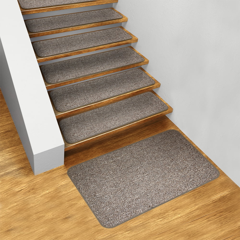 Set of 15 SkidResistant Carpet Stair Treads and Matching Landing Rug