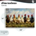 thumbnail image 4 of Stupell Industries Farmhouse Chicken Brood on Horizon Canvas Art, 24 x 16, by Petals Prints Design, 4 of 8