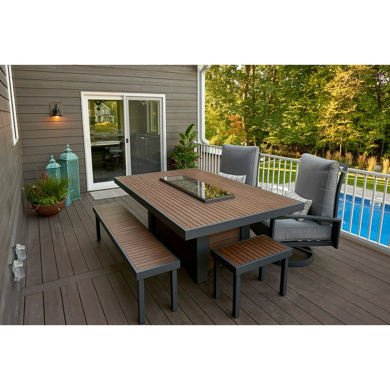 テーブル・チェア・ハンモック Coleman FIRE PLACE TABLE Outdoor Greatroom KW-1242-K Kenwood Linear Dining Height Gas