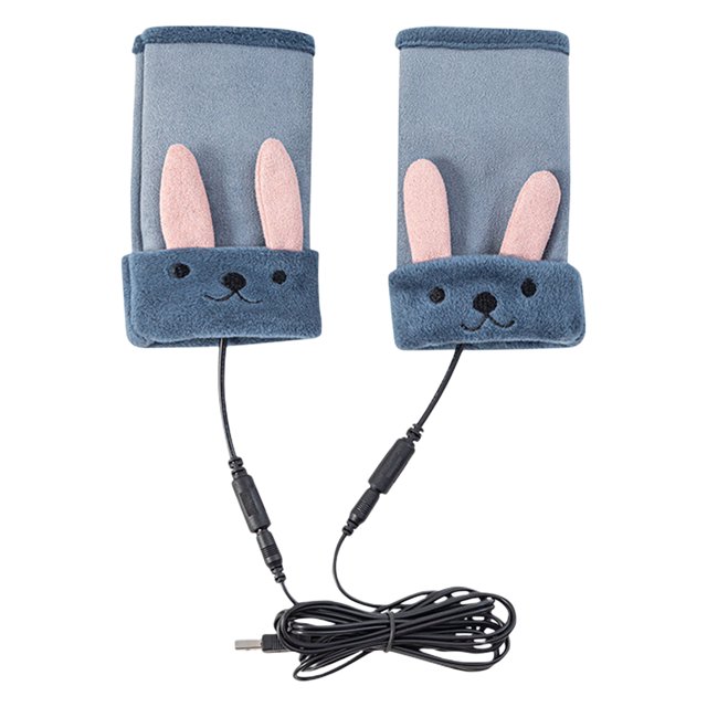 Guantes con calefacción de invierno Biking Cálido Hecha de punto Mittens USB Interior para exteriores Tamaño sin aislado térmico Suministros para el hogar, 1 par Advancent HA011726-05