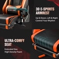 thumbnail image 3 of GTRACING Gaming Chair Office Chair PU Leather with Footrest&Adjustable Headrest, Orange, 3 of 6