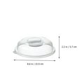 thumbnail image 2 of 1 Pce Couvercle pour Aliments, Couvercle de Plat de Four à Micro-Ondes, Couvercle d'Assiette, Couvercle de Batterie de Cuisine (Transparent), 2 of 8