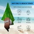 thumbnail image 4 of GZHJMY Beach Towel for Women Girls, American Football Ball on Grass Bath Towel, Oversized Lightweight Sport Towel, 31x63 Inch, 4 of 7