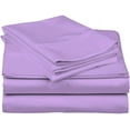 thumbnail image 2 of D.N.G. BEDDINGS Luxury 4 Piece Sheet Set with 6 Inch Deep Pocket 800 Thread Count 100% Egyptian Cotton Solid Lillac Color Olympic Queen Size, 2 of 4