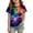 Dark Purple, variant on Toddler Starry Sky TShirt Short Sleeve T Shirth Round Neck Tee Everyday Play Pink 4 Y-5 Y