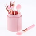 thumbnail image 3 of Brochas de maquillaje para ojos Macarena 12 piezas rosa, 3 of 8