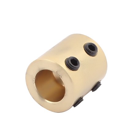 Motor Coupe - 8mm to 12mm Bore Brass Robot Motor Wheel Coupling Coupler w Tight Screws