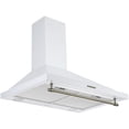 thumbnail image 1 of Ancona Vintage Style 30” Convertible Wall Pyramid Range Hood in White, 1 of 5