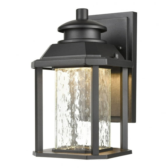 Elk Home 6-Inch Wide Outdoor Irvine Wall Sconce, Matte Black