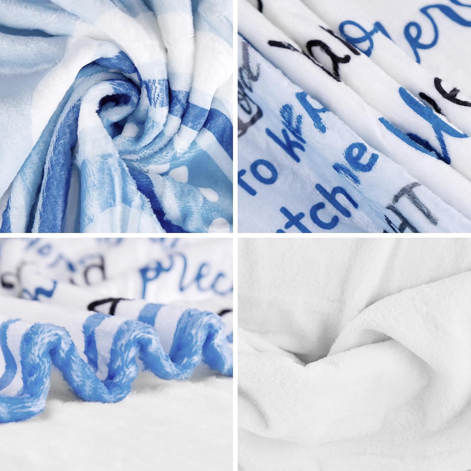 Baptism Gifts for Boys, Baptismal Blanket 40"x50", Christening Gifts for Boy, Unique Baptism Favors