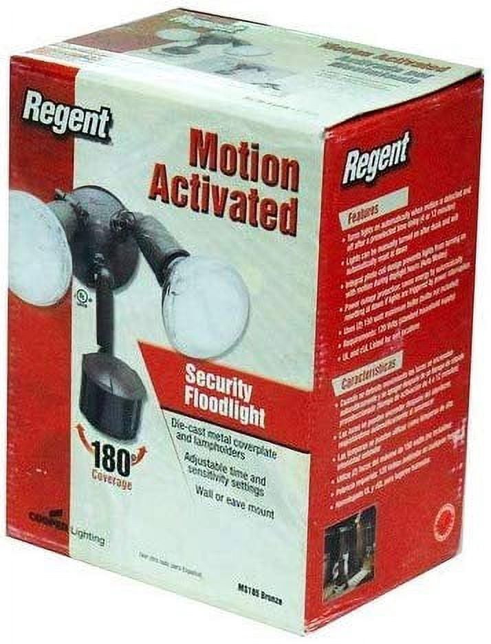 Cooper Lighting Motion Flood Light MS185 - Motion Sensing, Hardwire Security - Bronze — Residential Use, Standard Application