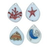 Blue Moon Beads Antique Silver Sealife Charms, 4-Pack