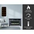 thumbnail image 3 of Hanover Winchester Electric Fireplace TV Stand and Color-Changing LED Heater Insert with Crystal Rock Display, Slate Blue, 3 of 10