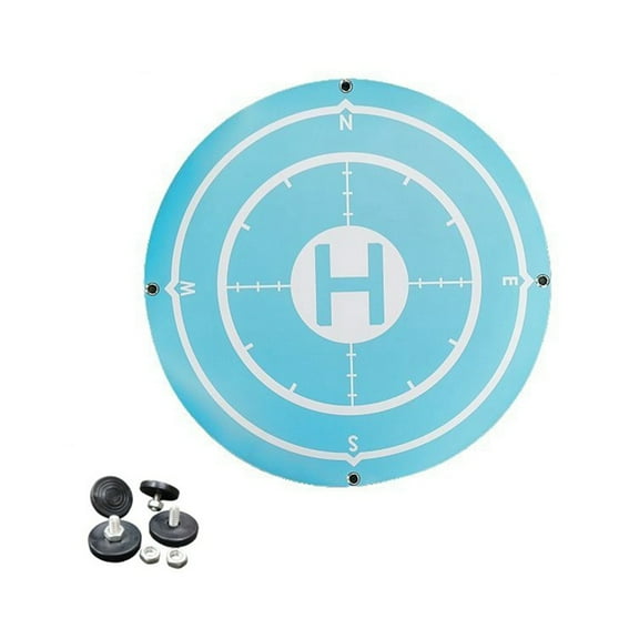 1 x Drone Landing Pads 1Set x Weight Pads-Blue