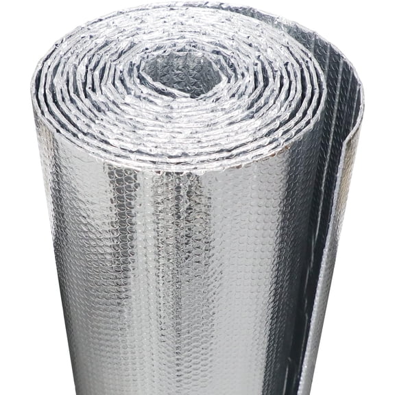 Reflective Insulation Foam,23.6"x 10 Ft Window Insulation for Summer Heat,Aluminum Foil Bubble Insulation Roll for Keep Heat,Window Insulation Kit for RV Thermal Insulation Foam