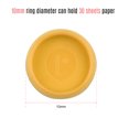 thumbnail image 2 of Yellow 10mm Mushroom Hole Binding Rings - 12pcs ABS DIY Loose-Leaf Binder Set for A4/A5/A6/A7/B5 Papers, Holds 30 Sheets, 360° Foldable Notebook Rings for Students, Office Workers & Designers, 2 of 5