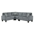 thumbnail image 1 of Topline Home Furnishings Grey Fabric Sectional, 1 of 5