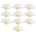 thumbnail image 3 of 10pcs DIY Handicrafts Tools Painting Folding Fan Drawing Hand Fans for Kids, 3 of 9