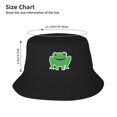 thumbnail image 4 of ZNDUO Sun Hat for Men/Women, Foldable Bucket Hat for Beach, Hiking, Garden, Safari, Fishing, Etc, Cartoon Frog Pattern, 4 of 8