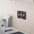 thumbnail image 5 of Yayeee Toggle Light Switch Wall Plate 2-Gang 4.56"x4.48" Decorative Outlet Cover, Blue Abstract Eagle, 5 of 7