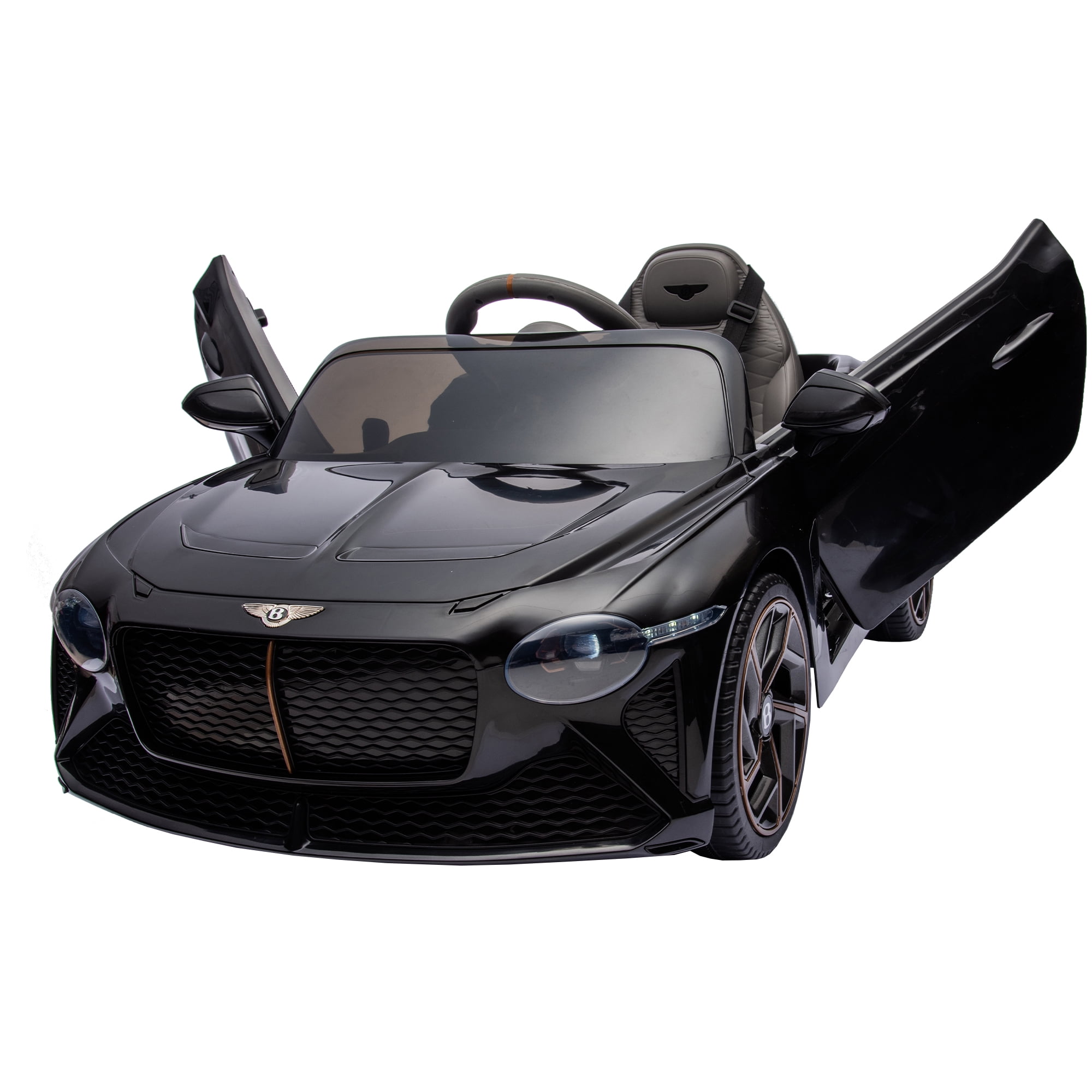 CIPACHO 12 V Licensed Bentley Mulsanne Kids Electric Ride On Cars 4 Wheels Battery Powered Sports Car Toy, Parents Control, Sound System, LED Headlights, Black CIPACHO 12 V Licensed Bentley Mulsanne Kids Electric Ride On Cars 4 Wheels Battery Powered Sports Car Toy, Parents Control, Sound System, LED Headlights, Black
