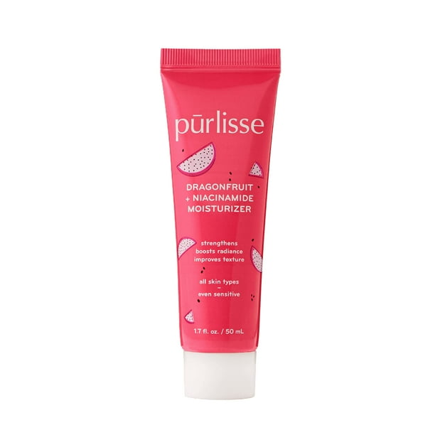 Purlisse Body Moisturizer Dragonfruit + Loción para la piel Niacinminde con extractos naturales para mejorar la textura y proteger el cutis 1.74 oz