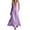 Purple, variant on Xaqiouau Solid Womens Sleeveless Maxi Dress V Neck Button Front Casual Summer Loose Fit Long Dress with Pockets Flowy Beach Vacation Dress