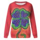thumbnail image 4 of Camisas informales de manga larga para mujer, sudadera de cuello redondo con estampado de St Patrick Vintage, Tops holgados Fridja  czfsfas814, 4 of 5