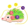 thumbnail image 2 of HUASHENG Wooden Threading Button Early Learning Educational Handheld Games For Toddlers, 2 of 5